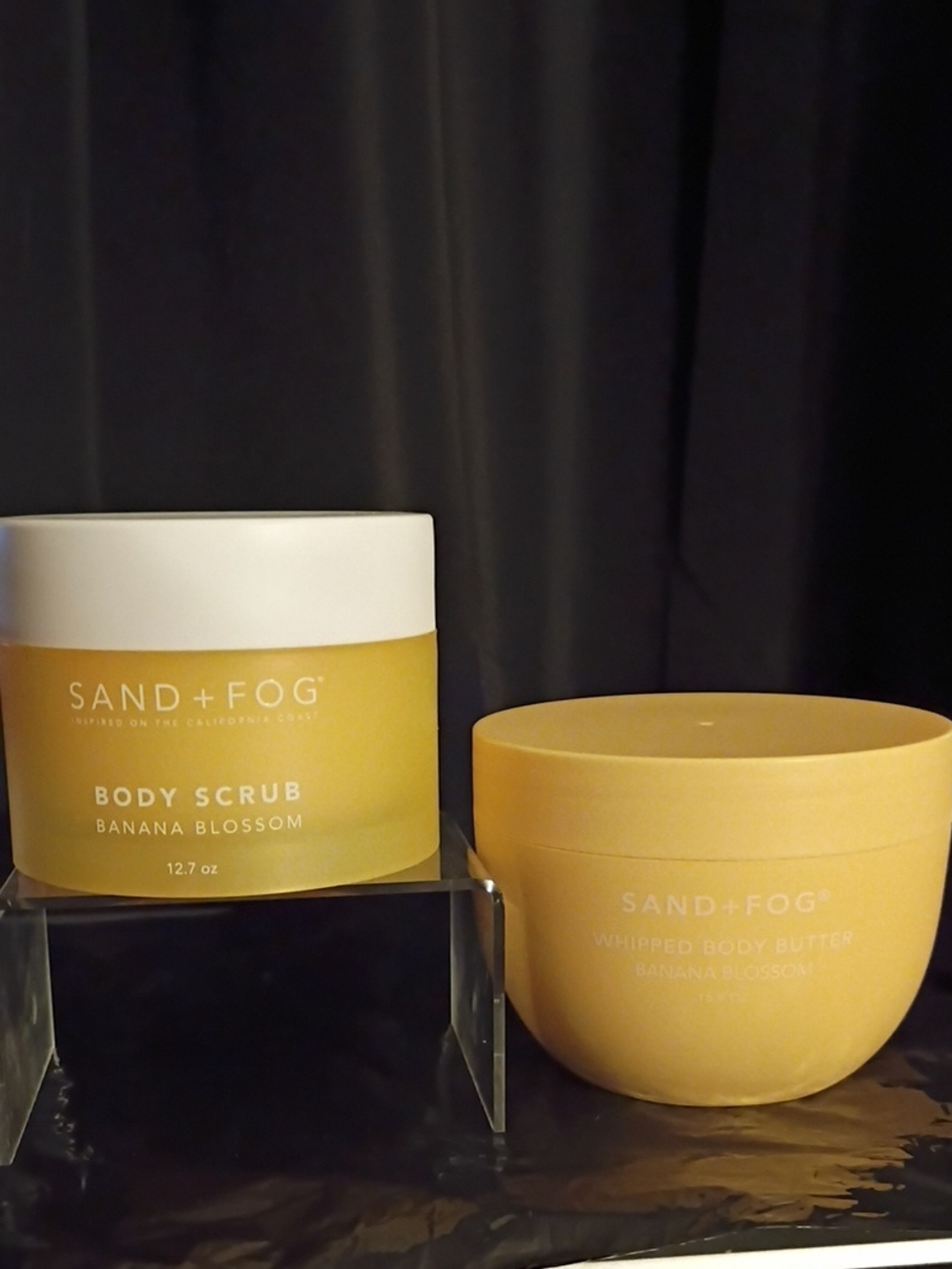 Banana Blossom Body Scrub & Whipped Body Butter - Yellow